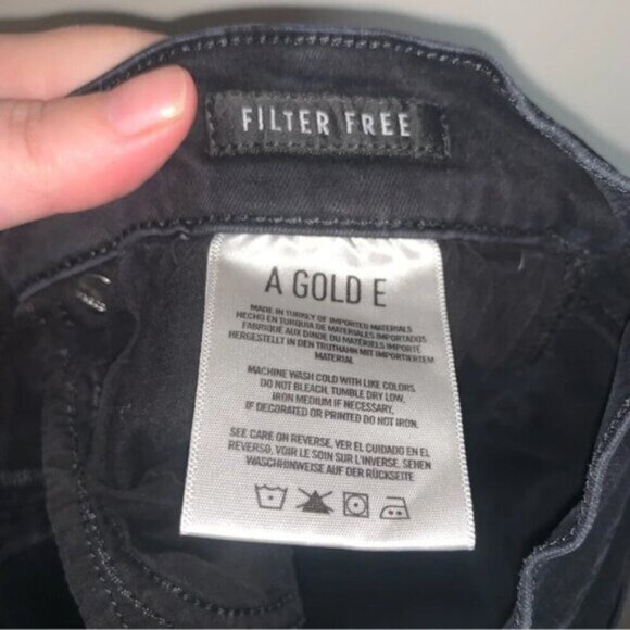 Agolde Filter Free Jeans Skinny Black 30 - Picture 7 of 12